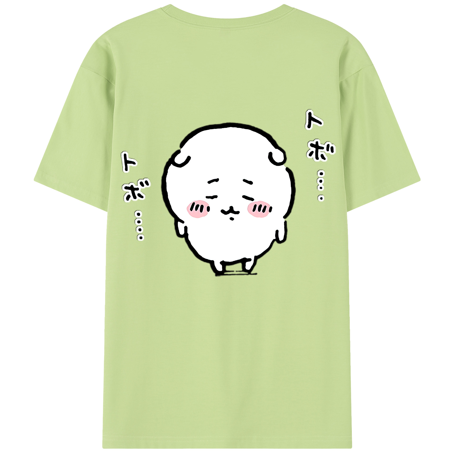 （画像用） ちいかわ ちいかわ Chii-kawa chiikawa 綿100％半袖Tシャツ（背面プリント）